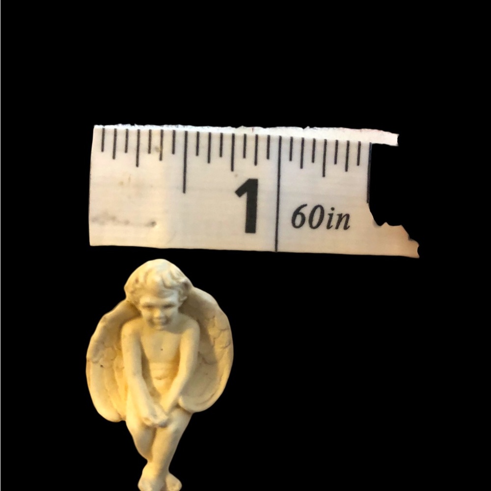 Angel Cherub Grandmacore Mob Wife Off White Pin Brooch - Picture 2 of 6